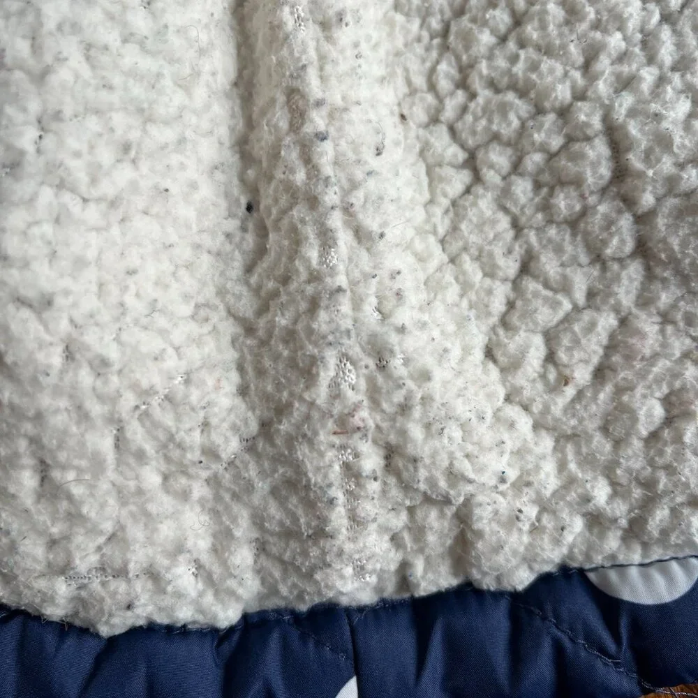Gap sherpa-lined polka dot vest S 6-7